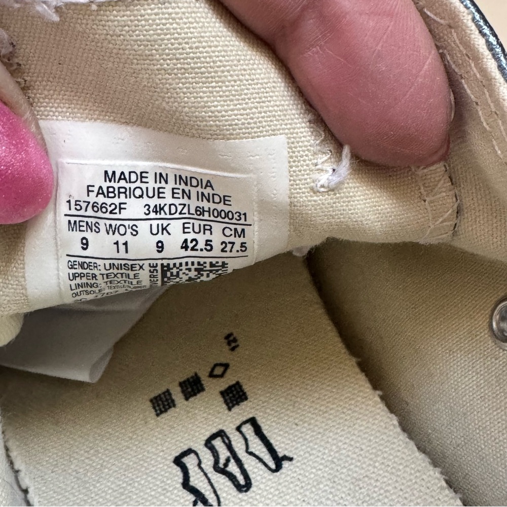 Converse Metallic Blue Low-Top All Star Sneakers - Picture 3 of 7